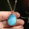 Gold Australian Jelly Opal Necklace